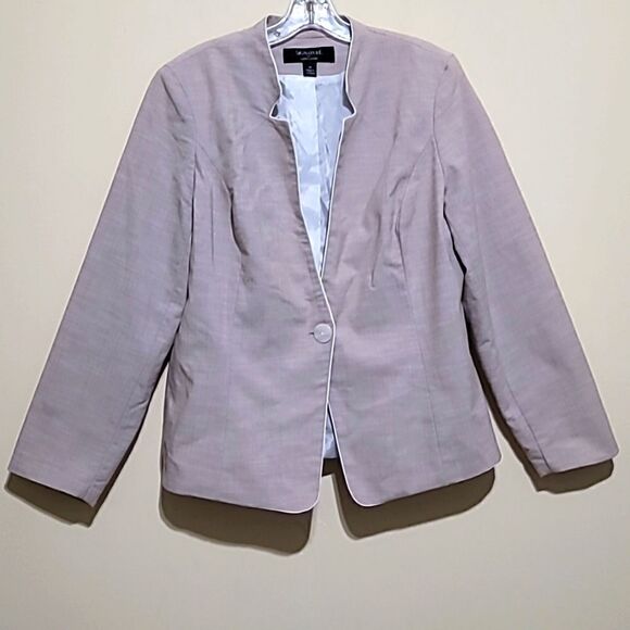 Larry Levine Tan Blazer Sz 14 - Picture 3 of 8